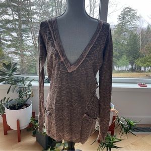 Vintage Diesel profound V-neck sweater acid wash style